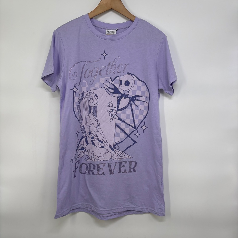 Disney Skinnydip London Jack Skellington Sally Together Forever Oversized Tee XS